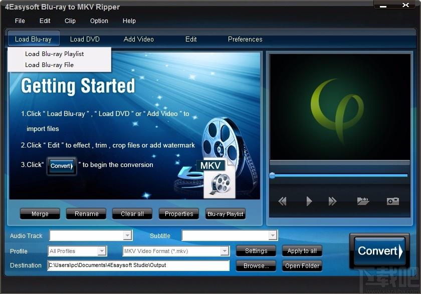 4Easysoft Blu-ray to MKV Ripper,蓝光转MKV转换器
