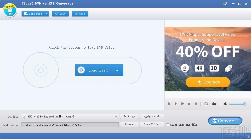 Tipard DVD to MP3 Converter下载,DVD转MP3软件