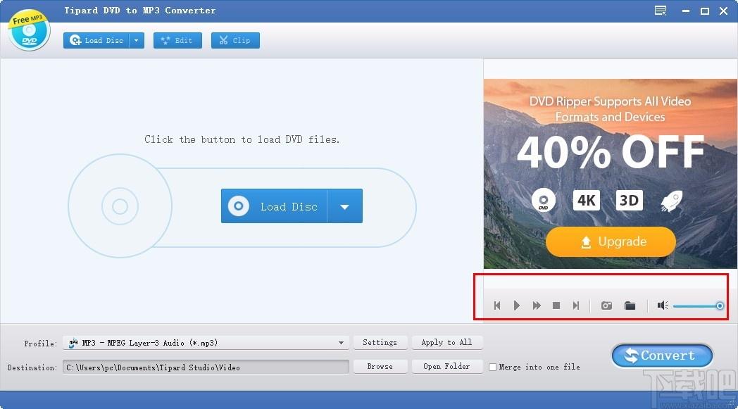 Tipard DVD to MP3 Converter下载,DVD转MP3软件