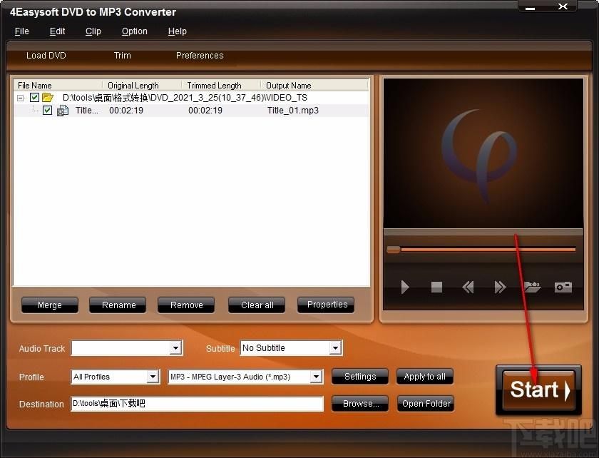 4Easysoft DVD to MP3 Converter,DVD转MP3,音频转换