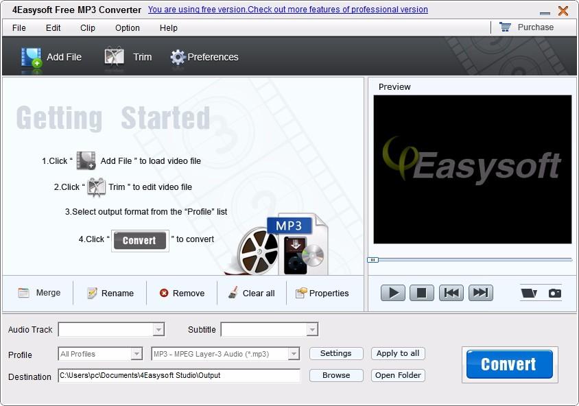 4Easysoft Free MP3 Converter下载,MP3音频格式转换器